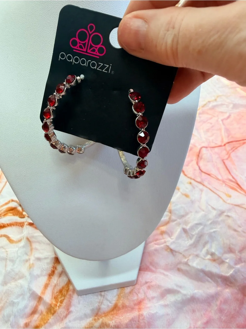 Lot of red/silver tone lot of earrings! NWT!